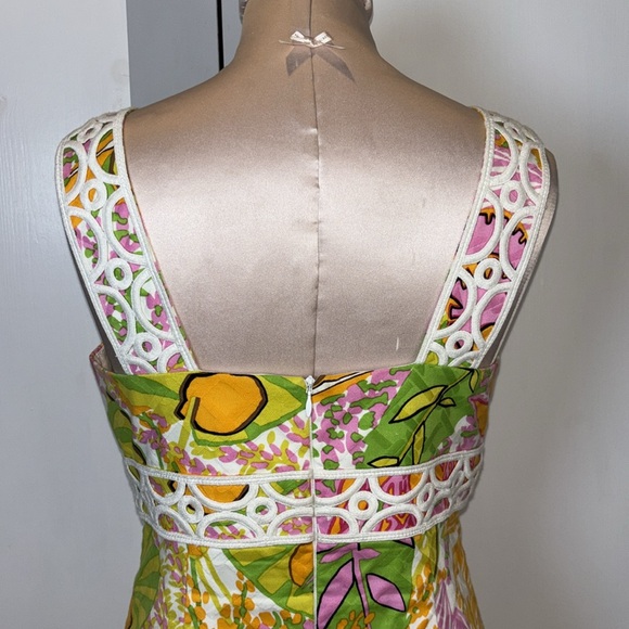 Trina Turk Tropical Print Shift Dress Size 4 - Picture 5 of 12